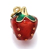 Brass Enamel Pendants KK-K401-47C-G-1