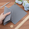 Gorgecraft 2Pcs 2 Style Honeycomb Pattern Silicone Hot Pads AJEW-GF0008-32-3