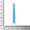 Electroplated Natural Quartz Pendants G-P315-B01-11G-3