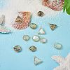 12Pcs 6 Styles Natural Shell Pendant Sets SHEL-CD0001-03-6