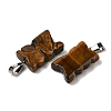 Natural Tiger Eye Pendants G-B127-09P-10-3