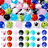 40Pcs 8 Colors Handmade Lampwork Beads LAMP-TA0001-54B-1