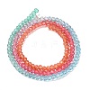Transparent Painted Glass Beads Strands DGLA-A034-T1mm-A11-5