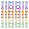180Pcs 9 Colors Baking Paint Crackle Glass Beads DGLA-TA0001-06-1