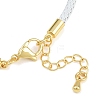 Braided Steel Wire Bracelet Making KK-CBA6056-03D-G-4