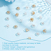 200Pcs 2 Colors Brass Bead Caps FIND-GO0003-29-5