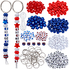 Independence Day DIY Keychain Making Kits DIY-BM0001-35-1