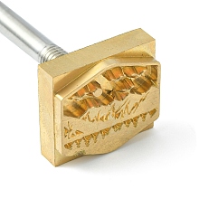 Stamping Embossing Soldering Brass with Stamp AJEW-WH0113-15-223