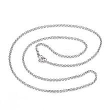 304 Stainless Steel Necklaces NJEW-E080-02P