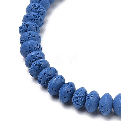 Synthetic Lava Rock Beads Strands G-B087-02A-09-1