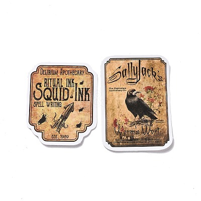 Retro Potion Label Paper Stickers Set X-DIY-G066-29-1