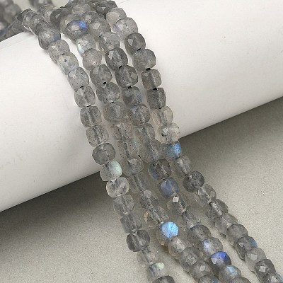 Natural Labradorite Beads Strands G-B168-B07-4x4mm-1