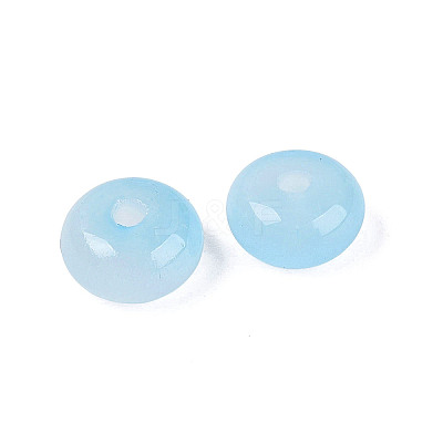 Baking Paint Imitation Jade Glass Beads GL-N006-01B-12-1