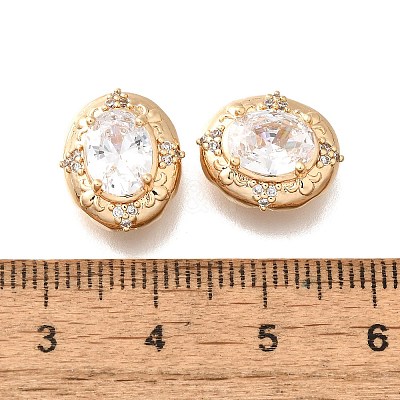 Brass Glass Beads KK-M318-36G-02-1