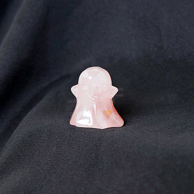 Halloween Natural Rose Quartz Home Display Decorations G-PW0004-50D-1