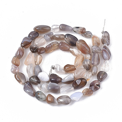 Natural Botswana Agate Beads Strands LS-G-S363-043-1