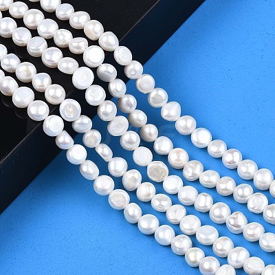 Natural Cultured Freshwater Pearl Beads Strands PEAR-N014-07C-1