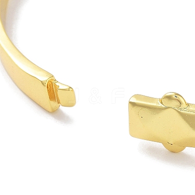 Square Brass Hinged Bangles for Women BJEW-Z061-24B-1