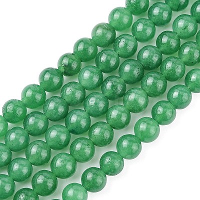 Natural White Jade Bead Strands X-G-R165-8mm-14-1