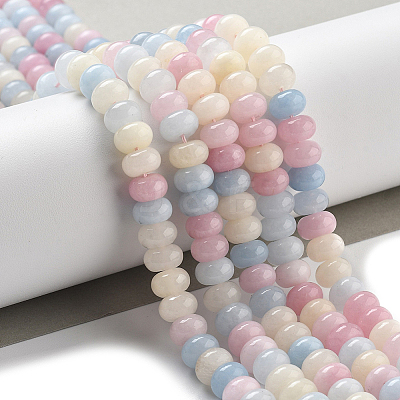 2 Strands Natural White Jade Beads Strands G-PA0001-23E-1