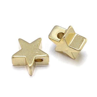 Star Brass Beads KK-F0317-10G-NR-1