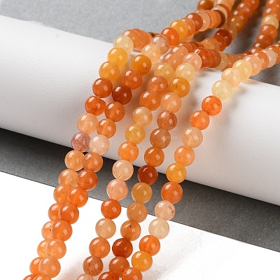 Natural Red Aventurine Beads Strands X-G-L609-A02-03-1