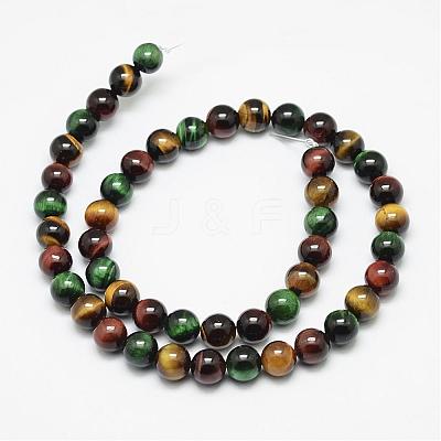 Natural Tiger Eye Beads Strands G-N0224-02-6mm-1