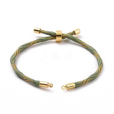 Nylon Cord Silder Bracelets MAK-C003-03G-14-1