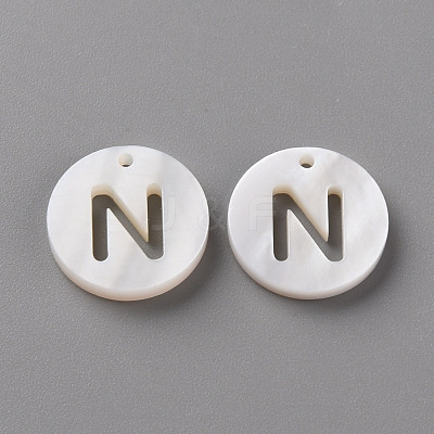 Natural Freshwater Shell Pendants SHEL-Q311-008N-1