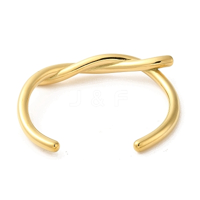 304 Stainless Steel Wire Wrap Cuff Bangles BJEW-Q773-06C-G-1