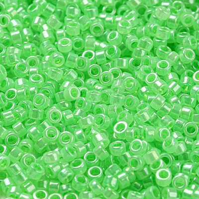 Electroplate Transparent Glass Seed Beads SEED-S042-16A-07-1