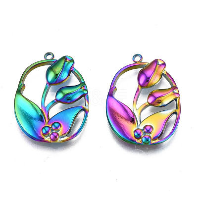 Ion Plating(IP) 304 Stainless Steel Pendants STAS-S119-117-1