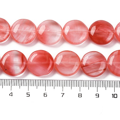 Cherry Quartz Glass Beads Strands G-C159-A02-01-1
