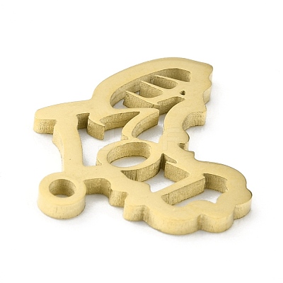 Ion Plating(IP) 304 Stainless Steel Pendants STAS-D007-03G-1