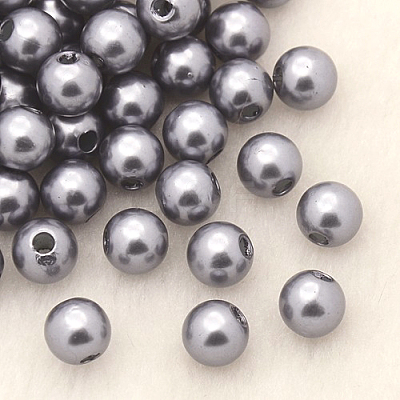 Imitation Pearl Acrylic Beads PL611-09-1