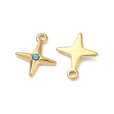 304 Stainless Steel Rhinestone Pendants X-STAS-L308-04A-G-1