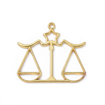 Zinc Alloy Open Back Bezel Pendants X-PALLOY-D580-05G-A-1