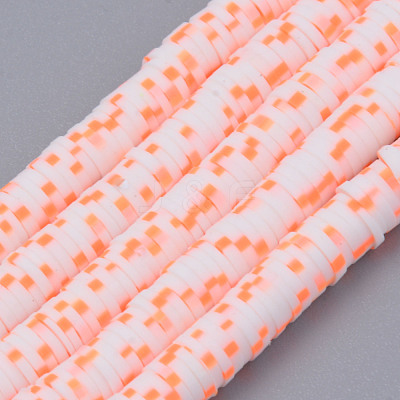 Handmade Polymer Clay Beads Strands CLAY-N008-010C-1