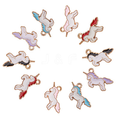Alloy Enamel Pendants ENAM-CJ0001-41-1