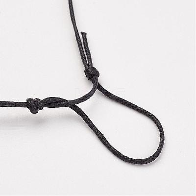 Waxed Cotton Cord Bracelets BJEW-JB02748-04-1