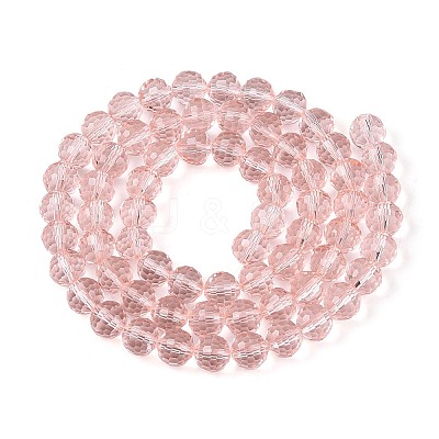 Transparent Glass Bead Strands GLAA-R095-10mm-34-1