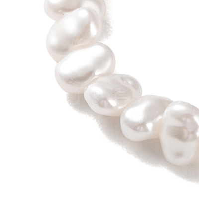 Baroque Plastic Imitation Keshi Pearl Beaded Necklaces for Women NJEW-H047-10-1