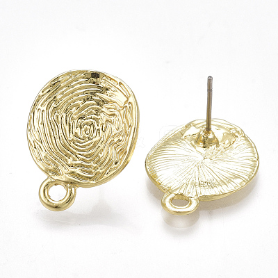 Alloy Stud Earring Findings PALLOY-T065-02-1