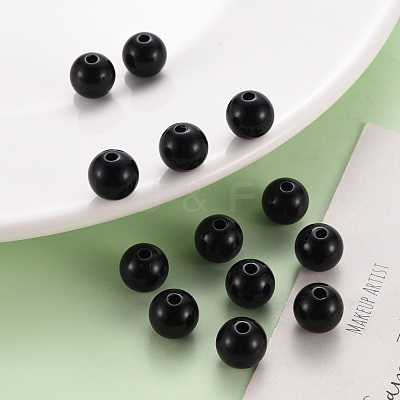 Opaque Acrylic Beads MACR-S370-C10mm-S002-1