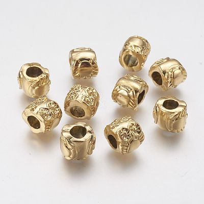 Ion Plating(IP) 304 Stainless Steel European Beads STAS-J022-105G-1