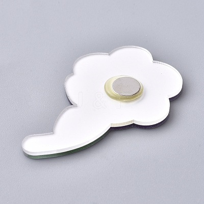 Fridge Magnets Acrylic Decorations AJEW-F042-07-1