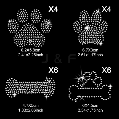 Glass Hotfix Rhinestone DIY-WH0580-82B-1