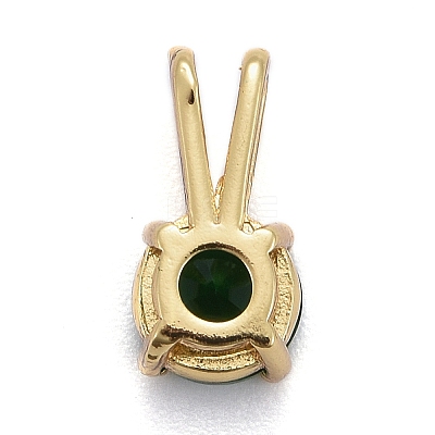 Brass Micro Pave Cubic Zirconia Pendants X-KK-P192-04-G05-1