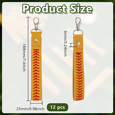 12Pcs Imitation Leather Pendant Decorations KEYC-DR0001-19A-1