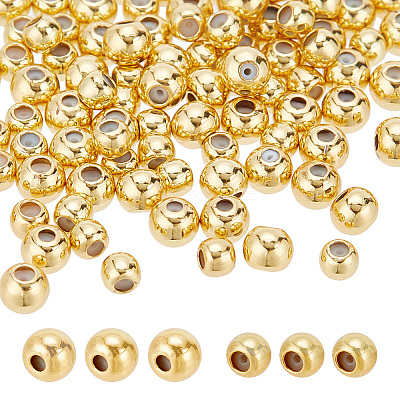 60Pcs 2 Style Brass Beads KK-AR0003-12-1